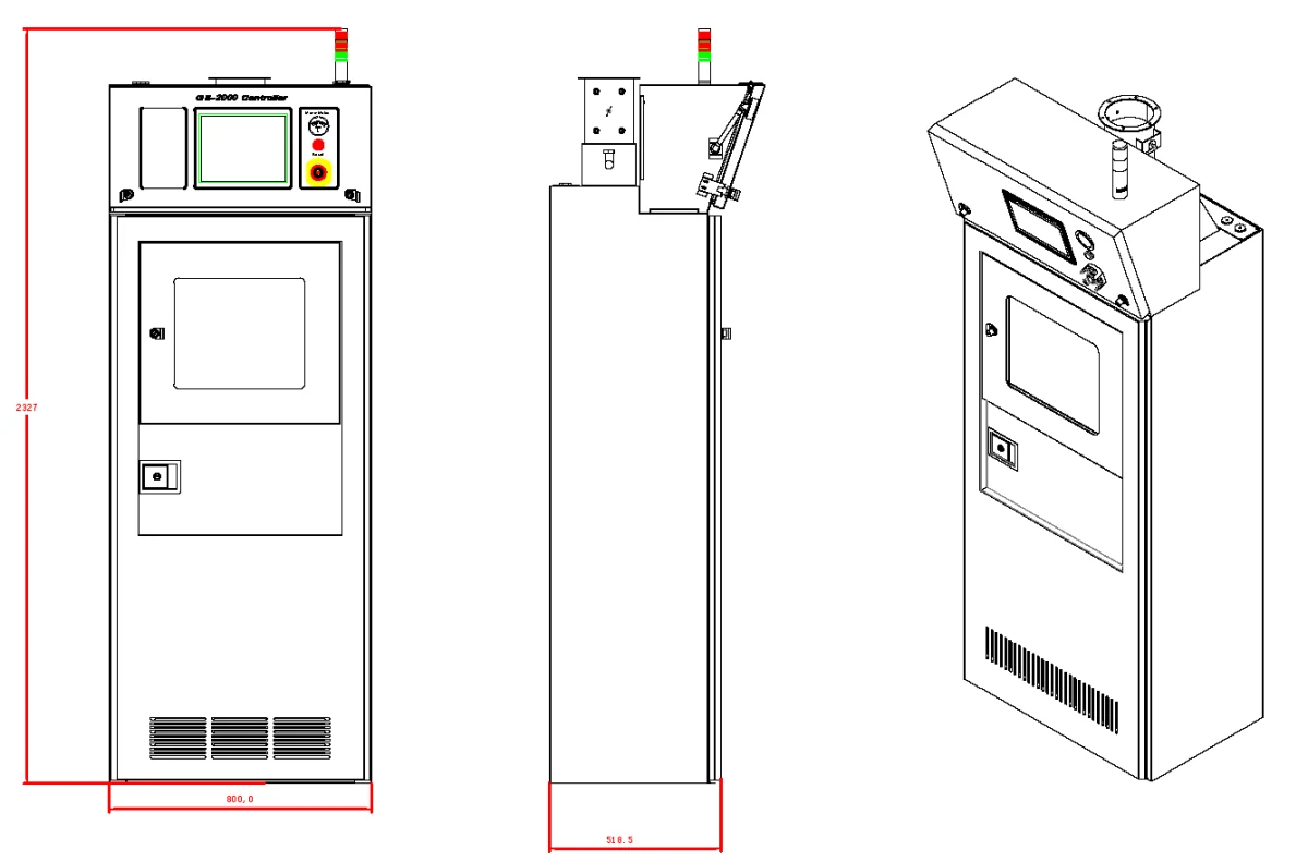 Fully-automatic gas cabinet